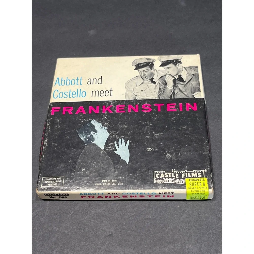 Vintage Abbott and Costello Meet Frankenstein Castle Films Super 8 Movie Reel